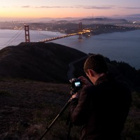 Lever de soleil sur le Golden Gate Bridge